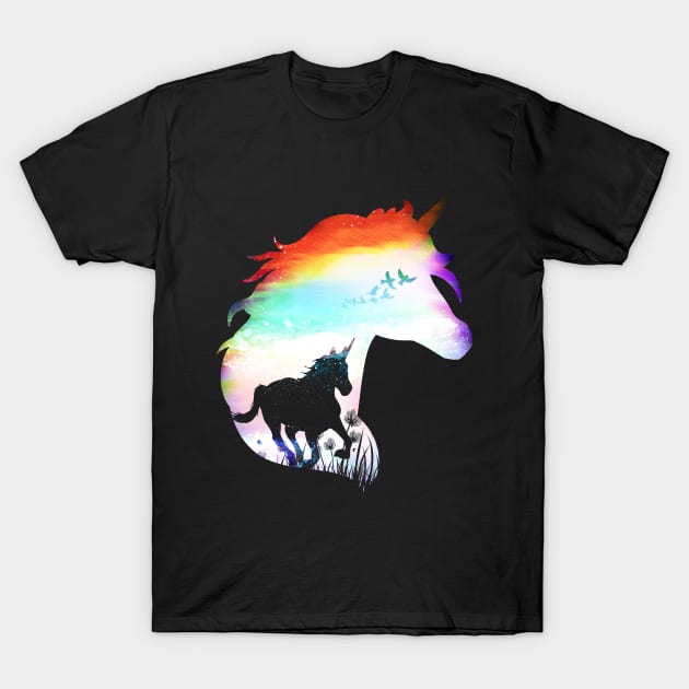 Magical Unicorn T-Shirt by clingcling